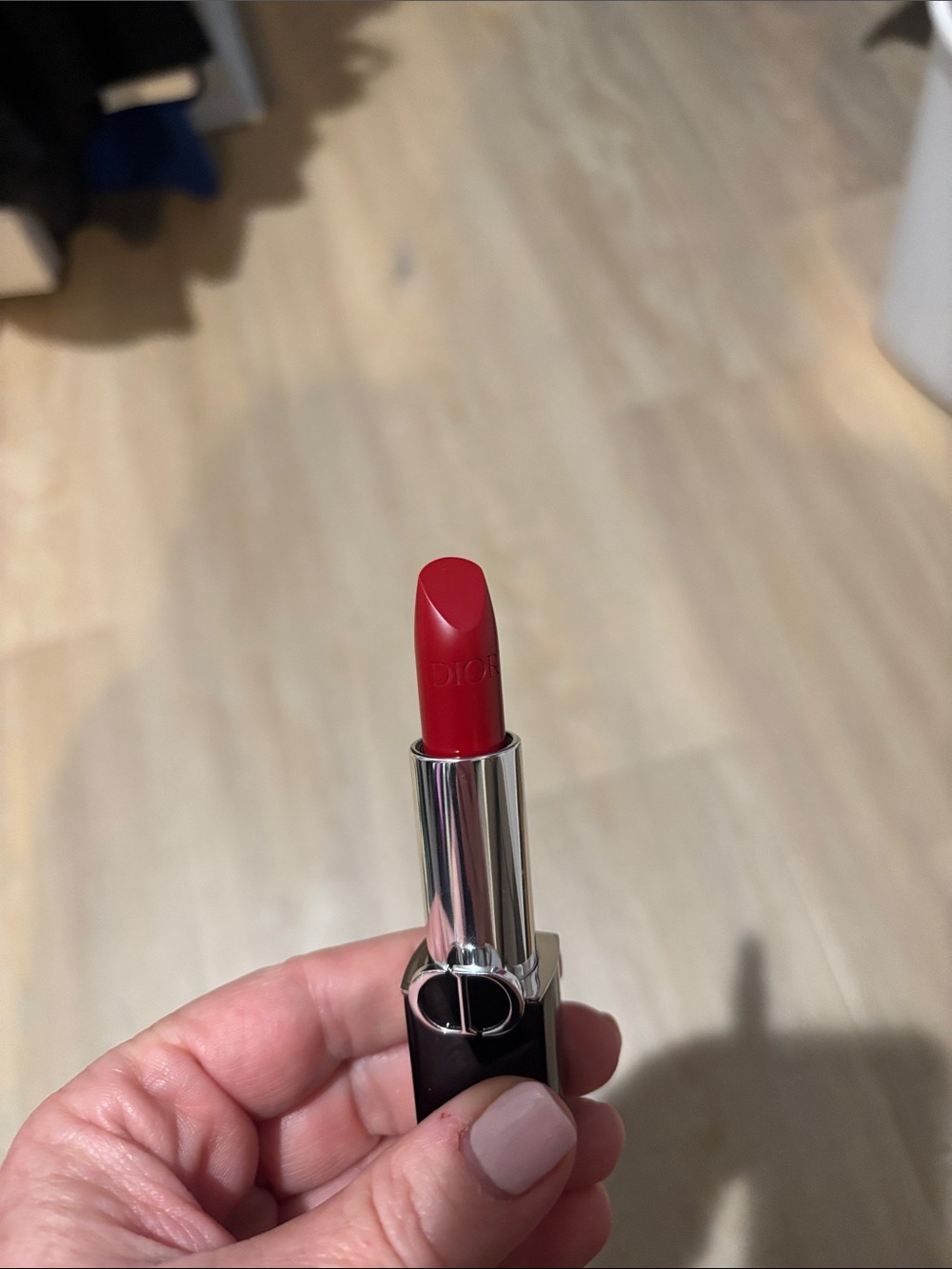 Dior Rouge Red 999 Satin Lipstick - Creamy Matte Finish